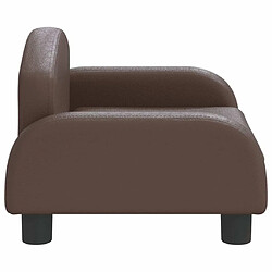 Acheter Maison Chic Niche Lit pour chien | Panier couchage pour chien marron 50x40x30 cm similicuir -GKD50804