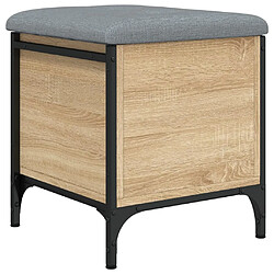 Maison Chic Banc de rangement | Meuble de rangement d'Entrée | Coffres d'Intérieur chêne sonoma 42x42x45 cm bois d'ingénierie -MN56178