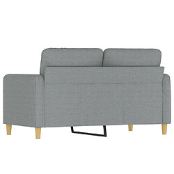 Maison Chic Canapé à 2 places,Sofa de Salon,Canapé droit Gris clair 120 cm Tissu -GKD446320 pas cher