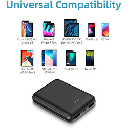 SANAG Mini Power Bank 10000Mah Ultra Compact 2 Ports Usb 2.4A Charge Rapide Batterie De Sauvegarde Chargeur Portable Universel Pour Iphone Ipad Huawei Samsung Pour Tous Les Smartphones