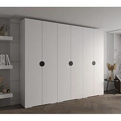 Abiks Meble Armoire Inova 4 À Portes Battantes 236,7/300/47 6 Portes (bianco/nero)