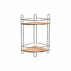 Avis Étagère d'Angle DKD Home Decor Naturel Bambou Chrome métallique inoxydable 2 Etagères 19,5 x 19,5 x 36,5 cm