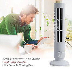 Ventilateur Colonne USB portatif sans danger Blanc