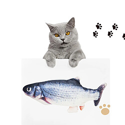 Jouets De Chat En Mouvement De Poisson électrique Réaliste Flopping Wiggle Carpe D'herbe De Poisson