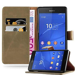 Cadorabo Coque Sony Xperia Z3 Etui en Marron