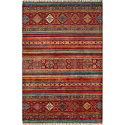 Vidal Tapis de laine 290x194 multicolore Torkman pas cher