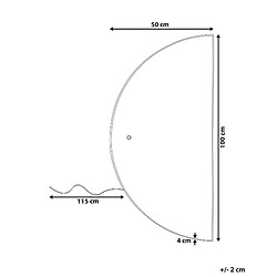 Avis Beliani Miroir LED LOUE 50 cm Argenté