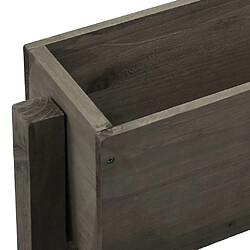 Acheter Maison Chic Jardinière,Bac à fleurs - pot de fleur pliable de jardin Gris 60x14x75 cm Bois de sapin -GKD22184