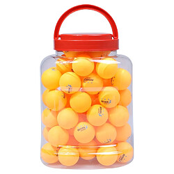 Wewoo REGAIL 60 PCS Barrel Celluloid Ballon d'entraînement de tennis de table bleu + jaune