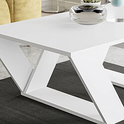 Acheter Table Basse Alexandra House Living Diagonal Blanc Bois MDP 110 x 40 x 60 cm