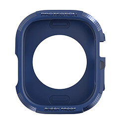 Avizar Coque Apple Watch 8 7 45mm et 6 5 4 2 44mm et 3 2 1 45mm Fibre de Carbone bleu