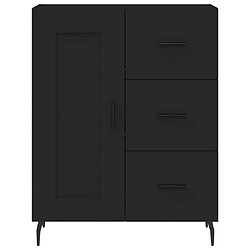 Acheter vidaXL Buffet noir 69,5x34x90 cm bois d'ingénierie