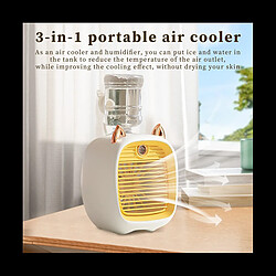 1200mAh Mini Climatiseur Portable Ventilateur De Bureau Humidificateur Purificateur 3 Vitesses 2 Mode Spray USB Ventilateur De Table Voiture Maison, B pas cher