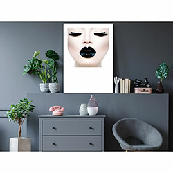 Paris Prix Tableau Imprimé Black Lips 40 x 60 cm