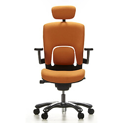 Siège de bureau / Siège pivotant VAPOR LUX, tissu orange hjh OFFICE