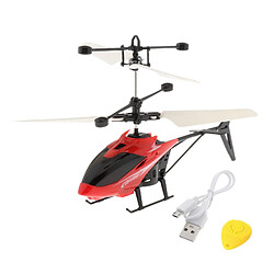 Mini Flying RC Induction Aircraft USB Hand Control Drone Cadeaux D'anniversaire Rouge