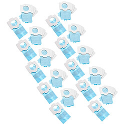 vhbw 50x Sacs remplacement pour Makita 194566-1, 194565-3 pour aspirateur - papier, 11,8cm x 6cm, bleu clair