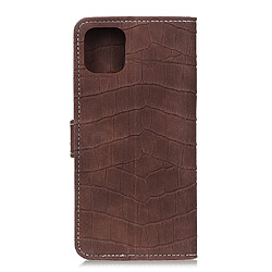 Avis Wewoo Étui Rabat Cuir Croco Pour iPhone 11 - Marron