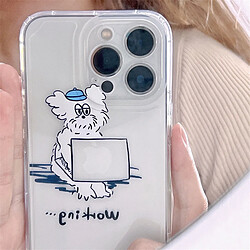 Avis GUPBOO Étui pour iPhone13Pro Étui de téléphone de dessin animé de chien bouclé de travail Silicone Transparent