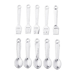 10pcs cuisine vaisselle fourchettes et cuillères