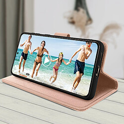 Acheter Avizar Étui pour Samsung Galaxy S21 Plus Clapet Portefeuille Support Vidéo Rose Gold