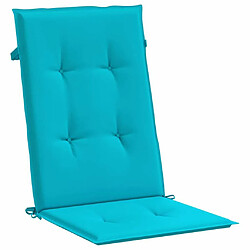 Acheter Maison Chic Lot de 2 Coussins Confort,Coussins de chaise à dossier haut turquoise tissu -GKD32612