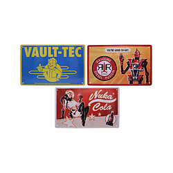 Fanattik Fallout - Set de 3 panneau métal Brands