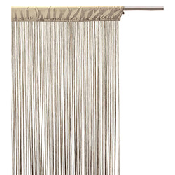 Toilinux Lot 2x Rideau fils - 90 x 200 cm - Couleur Lin