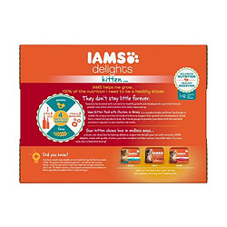 Avis Iams Chat IAMS Delights Humide Poulet en sauce - Toutes Races - 12x85 g - Pour chaton