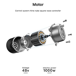 Acheter Yonis Vélo Électrique 1000W 48V Retro 20 Pouces