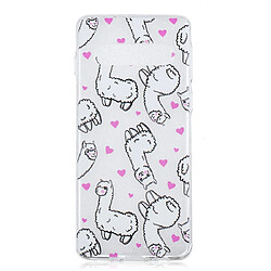 Wewoo Coque Fashion Etui de protection en TPU peint pour Galaxy S10 motif alpaga