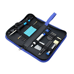 Wewoo Outil de soudure noir 2 en 1 Fer à souder Tool Set avec sac, UE Plug