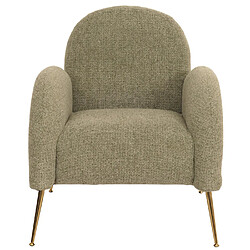 Mendler Fauteuil lounge HWC-N69, fauteuil cocktail, rétro Nosagfederung tissu/textile chenille certifié MVG ~ vert clair pas cher