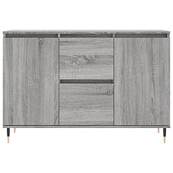 Acheter vidaXL Buffet sonoma gris 104x35x70 cm bois d'ingénierie