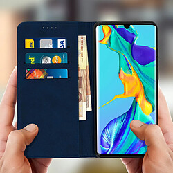 Avis Avizar Housse Huawei P30 Pro Étui Porte-cartes Support Stand Silicone bleu nuit