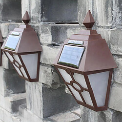 Acheter Lumières Solaires Vintage Voie Extérieure Imperméable Lampes Murales Solaires Lumière Blanche