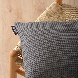 Housse de coussin Belum Waffle Gris 30 x 50 cm