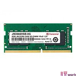 Transcend 16Go DDR4 2666Mhz SO-DIMM 2Rx8 16Go DDR4 2666Mhz SO-DIMM 2Rx8 1Gx8 CL19 1.2V