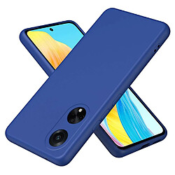 Htdmobiles Coque pour Oppo A98 5G - housse etui silicone gel fine + verre trempe - BLEU FONCE