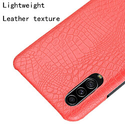 Acheter Wewoo Coque Rigide Pour Galaxy A70s antichoc Crocodile Texture PC + Etui PU Rouge