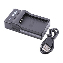 vhbw chargeur Micro USB avec câble pour appareil photo batterie Canon LP-E12