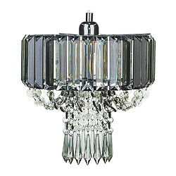 Beliani Lampe suspension ADORN Métal Gris clair