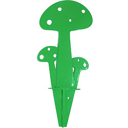 Iki Champignon déco en métal vert 15 cm.