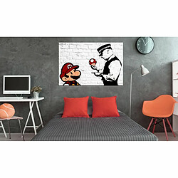 Paris Prix Tableau Imprimé Banksy - on Brick 60 x 90 cm