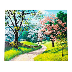 Avis plein forage diamant peinture point de croix image quatre saisons arbre - été