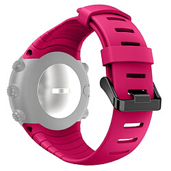 Acheter Wewoo Bracelet Magenta pour Sunnto Core Series Boucles Carré Silicone TPU Boucle D'acier