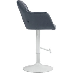 Avis Non Tabouret de bar Natoma velours blanc