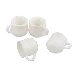 4 x Tasses Mini 1:12ème Échelle Mini-Poupée Accessoire Maison De Poupée Miniature Jeux D'imitation