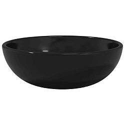 vidaXL Lavabo Verre trempé 35x12 cm Noir