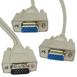 Avis Wewoo Câble VGA SVGA HDB15 Mâle à 2 Femelle Splitter Cable